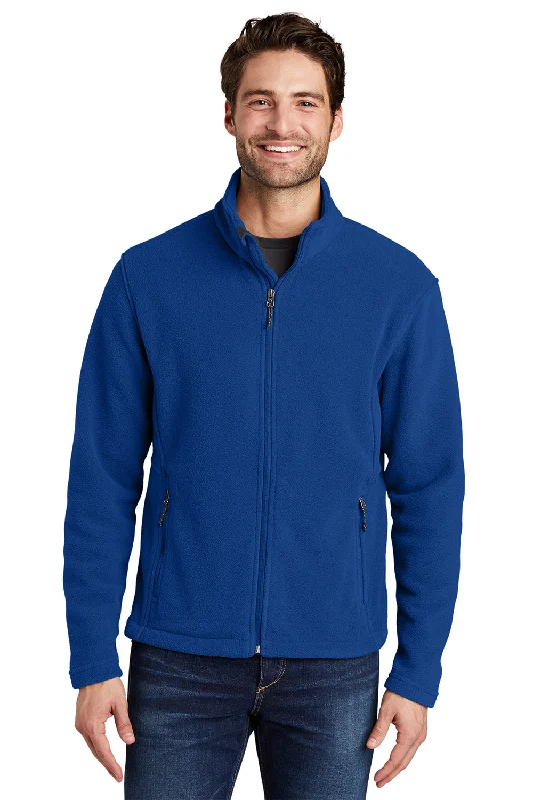 Port Authority Mens Full Zip Fleece Jacket - True Royal Blue