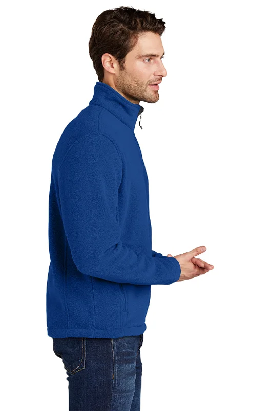 Port Authority Mens Full Zip Fleece Jacket - True Royal Blue