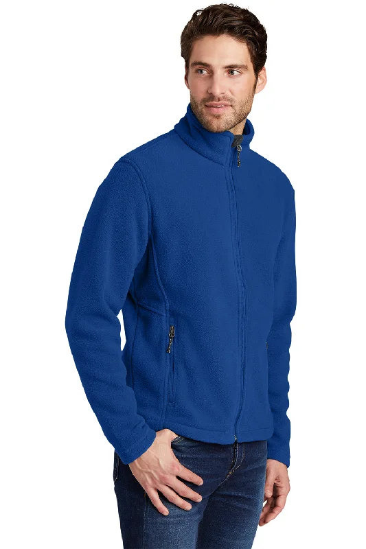 Port Authority Mens Full Zip Fleece Jacket - True Royal Blue