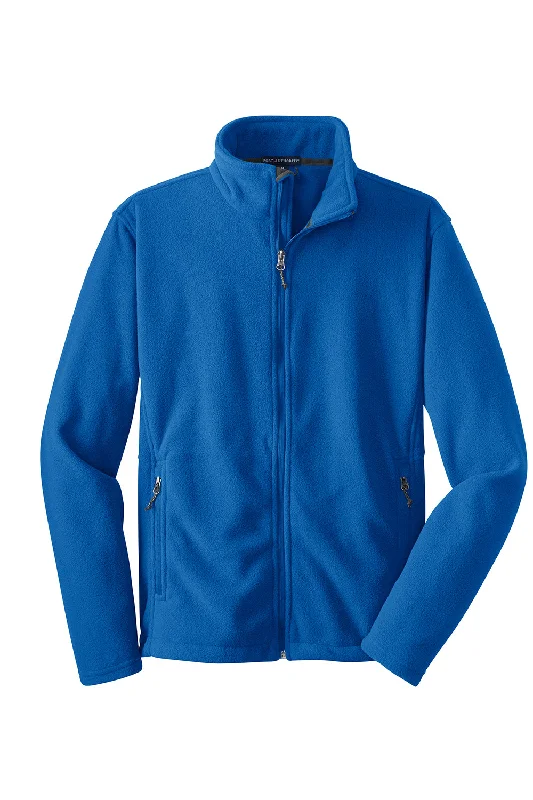 Port Authority Mens Full Zip Fleece Jacket - True Royal Blue