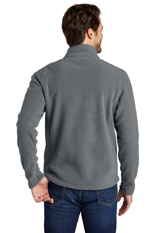 Port Authority Mens Full Zip Fleece Jacket - Deep Smoke Grey