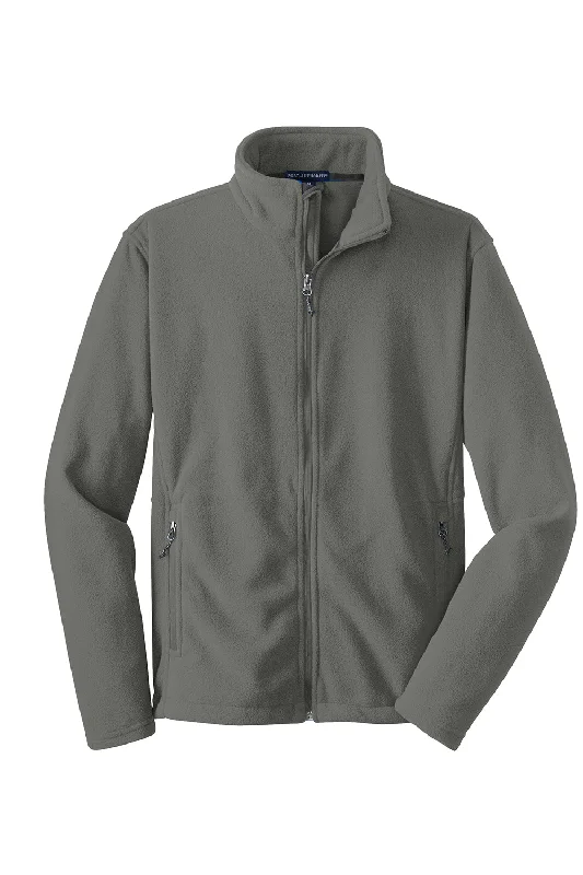 Port Authority Mens Full Zip Fleece Jacket - Deep Smoke Grey