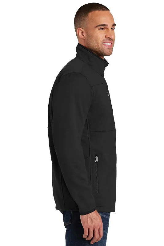 Port Authority Mens Full Zip Fleece Jacket - Black