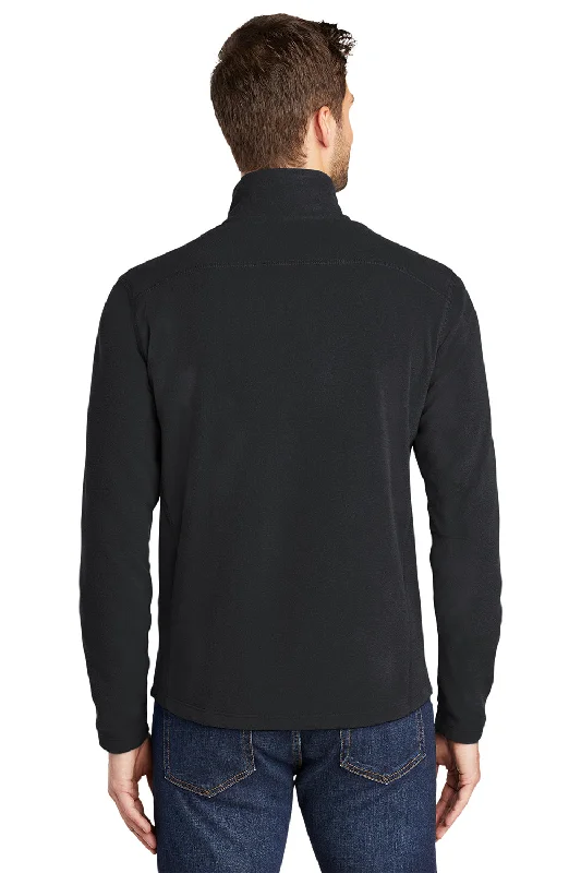 Port Authority Mens Microfleece Pill Resistant Full Zip Jacket - Black