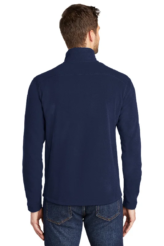 Port Authority Mens Microfleece Pill Resistant Full Zip Jacket - True Navy Blue