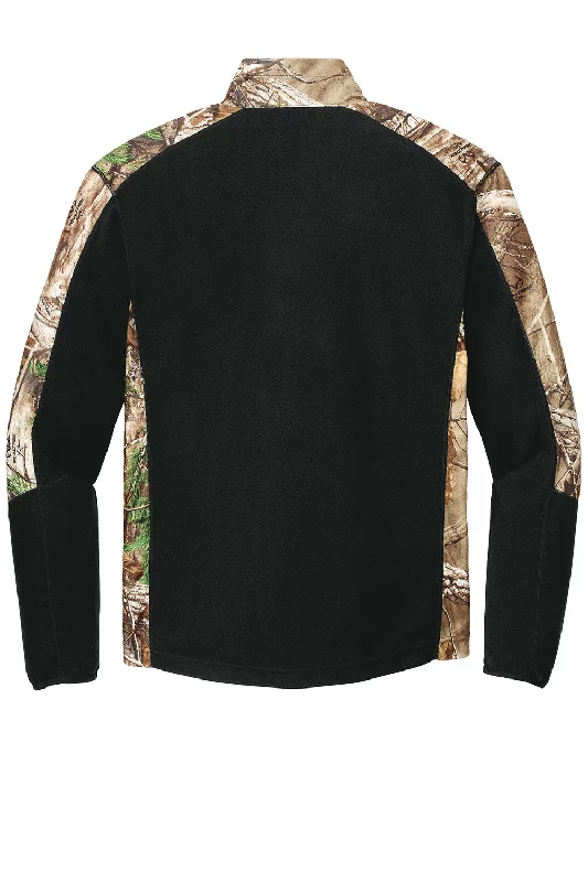 Port Authority Mens Full Zip Microfleece Jacket - Black/Realtree Xtra Camo