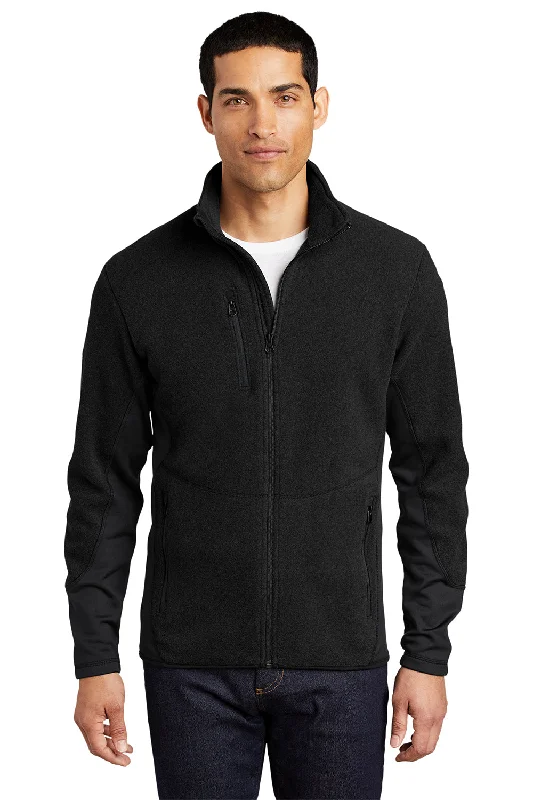 Port Authority Mens R-Tek Pro Pill Resistant Fleece Full Zip Jacket - Black