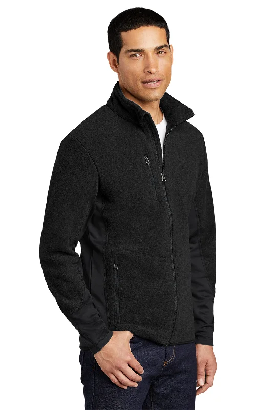 Port Authority Mens R-Tek Pro Pill Resistant Fleece Full Zip Jacket - Black