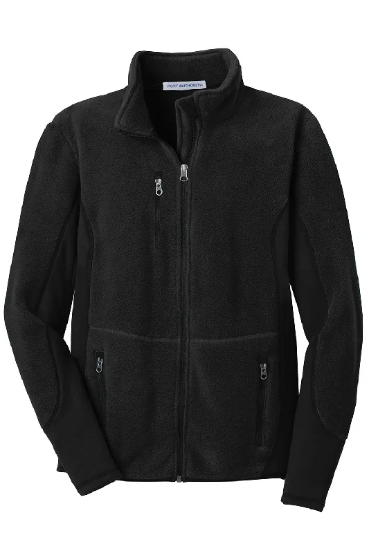 Port Authority Mens R-Tek Pro Pill Resistant Fleece Full Zip Jacket - Black