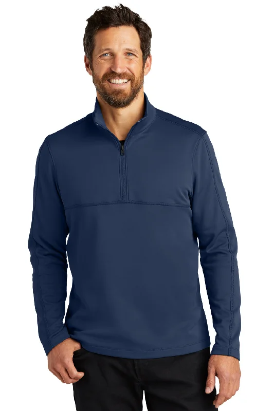 Port Authority Mens Smooth Fleece 1/4 Zip Jacket - River Navy Blue