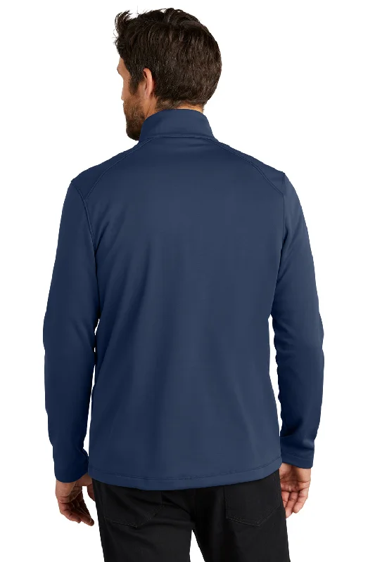 Port Authority Mens Smooth Fleece 1/4 Zip Jacket - River Navy Blue