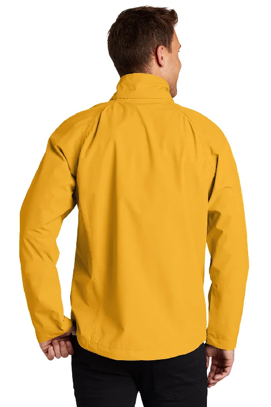 Port Authority Mens Torrent Waterproof Full Zip Hooded Jacket - Slicker Yellow