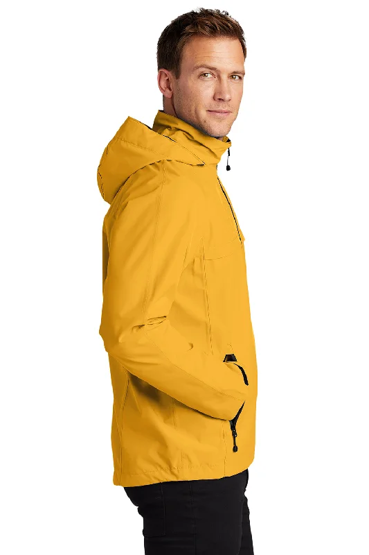 Port Authority Mens Torrent Waterproof Full Zip Hooded Jacket - Slicker Yellow