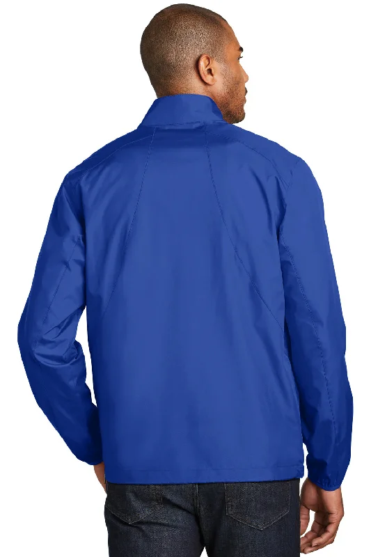 Port Authority Mens Zephyr Wind & Water Resistant 1/4 Zip Jacket - True Royal Blue - Closeout