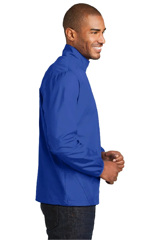 Port Authority Mens Zephyr Wind & Water Resistant 1/4 Zip Jacket - True Royal Blue - Closeout