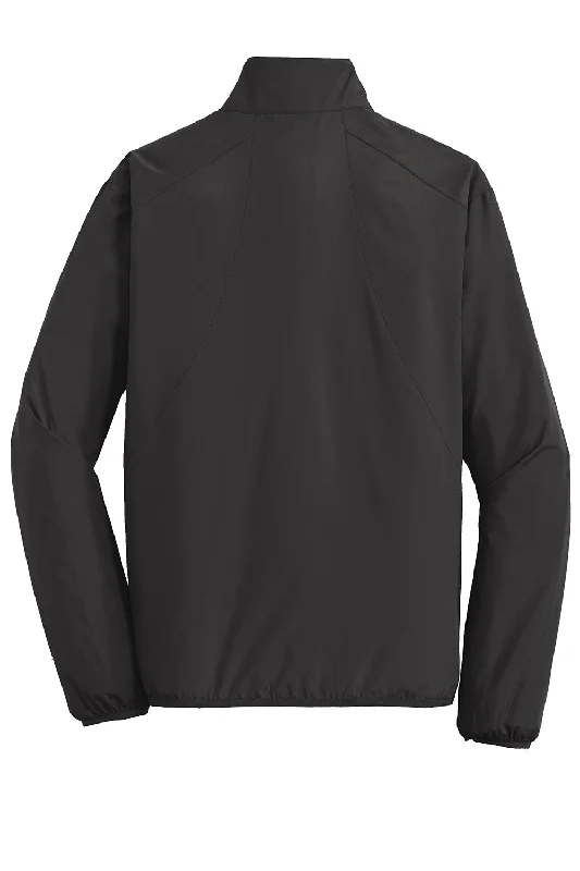 Port Authority Mens Zephyr Wind & Water Resistant Full Zip Jacket - Black