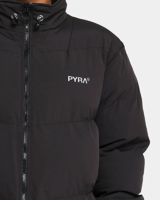 PYRA Padded Puffa Jacket Black