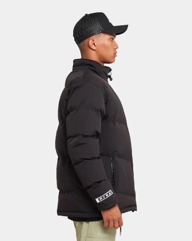 PYRA Padded Puffa Jacket Black