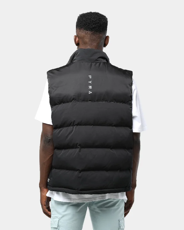 Pyra Sleeveless Padded Puffa Vest Black