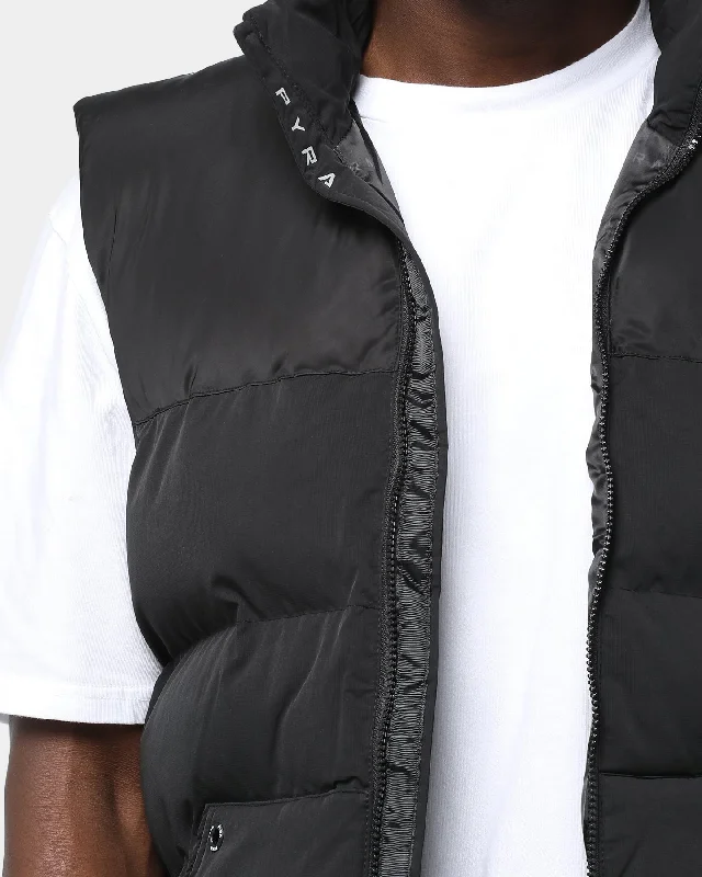 Pyra Sleeveless Padded Puffa Vest Black