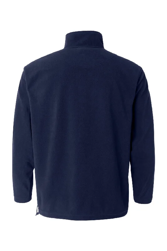 Sierra Pacific Mens Pill Resistant Microfleece Full Zip Jacket - Nantucket Navy Blue - NEW