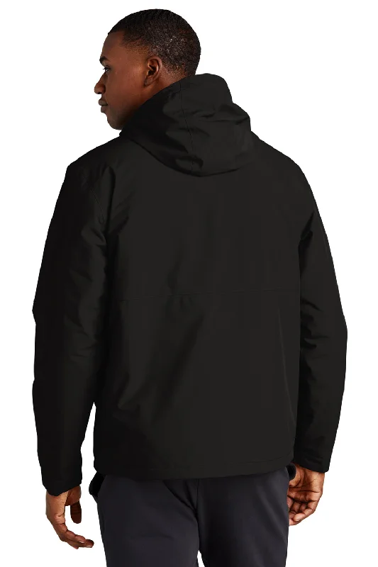 Sport-Tek Mens Waterproof Insulated Full Zip Hooded Jacket - Black