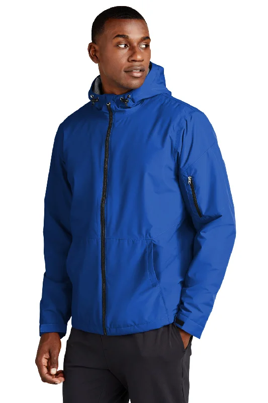 Sport-Tek Mens Waterproof Insulated Full Zip Hooded Jacket - True Royal Blue