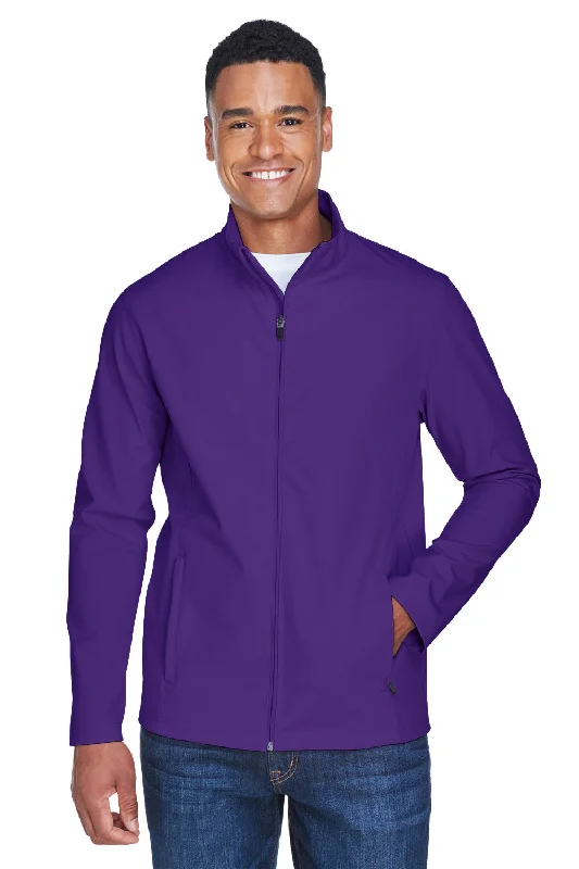 Team 365 Mens Leader Windproof & Waterproof Full Zip Jacket - Purple