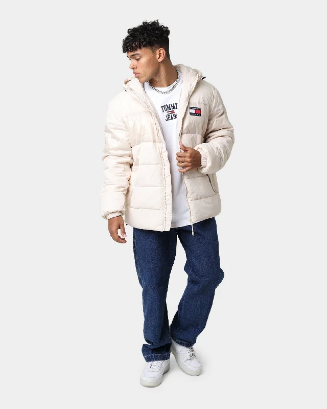 Tommy Jeans Tonal Light Puffer Jacket Smooth Stone