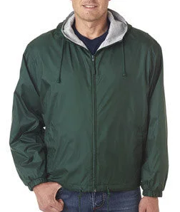 UltraClub Fleece-Lined Hooded Jacket