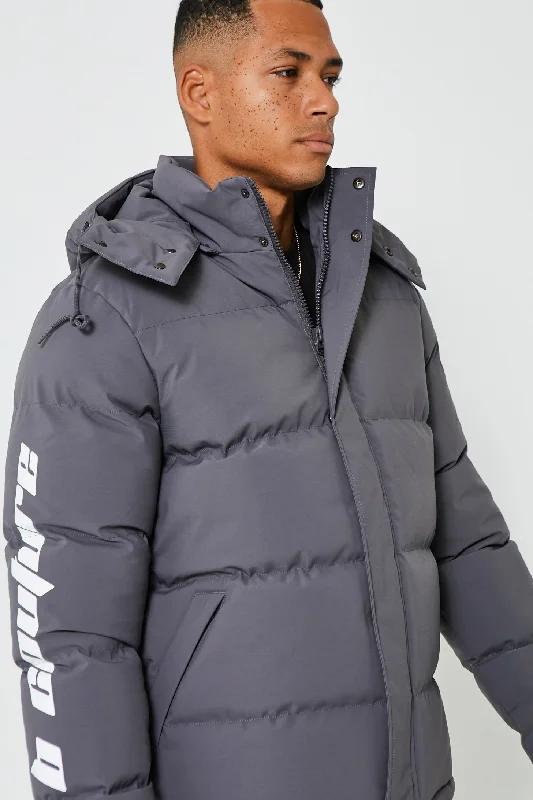 Upminster Puffer Jacket - Dark Grey