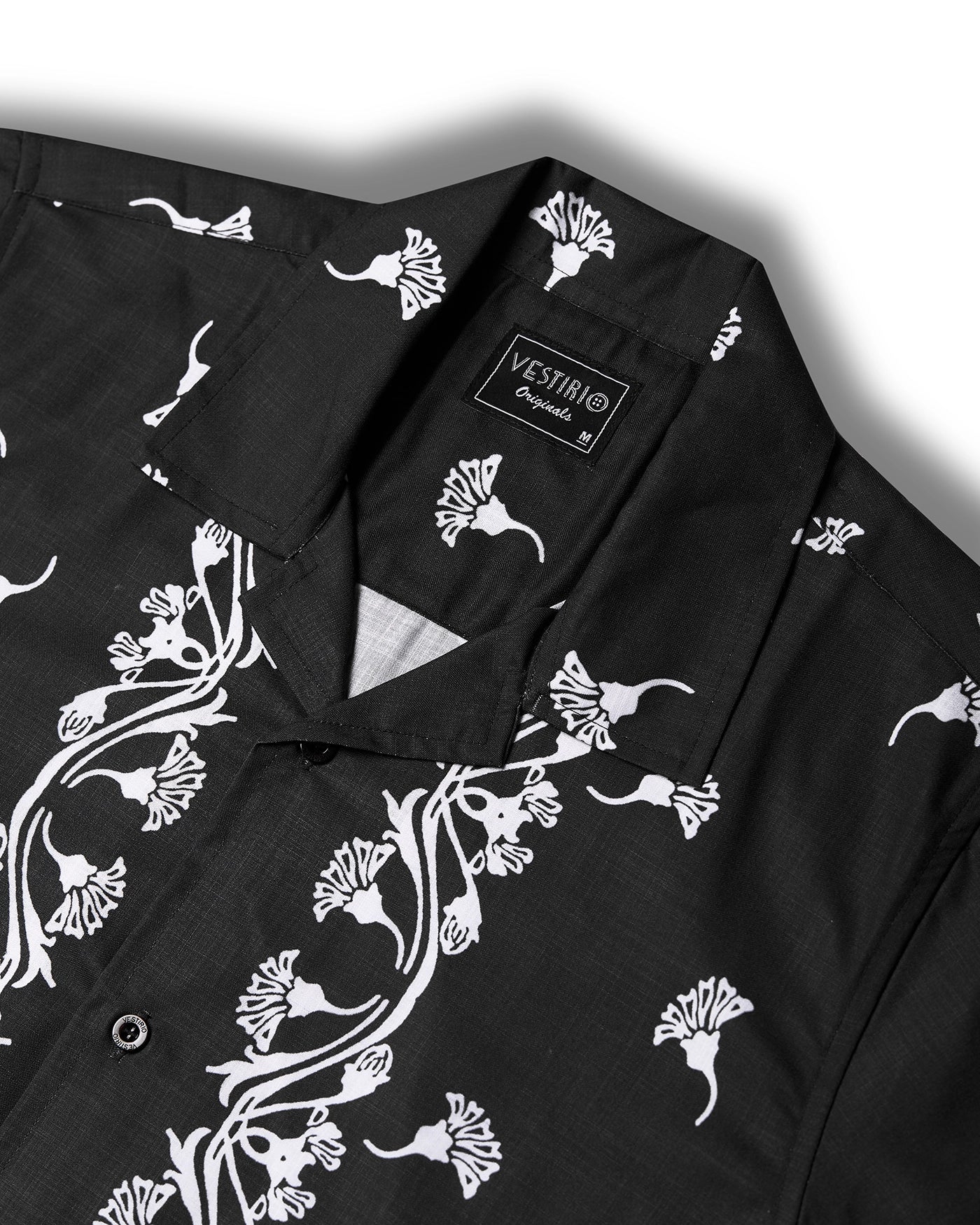 Black Crocodile Printed Shirt