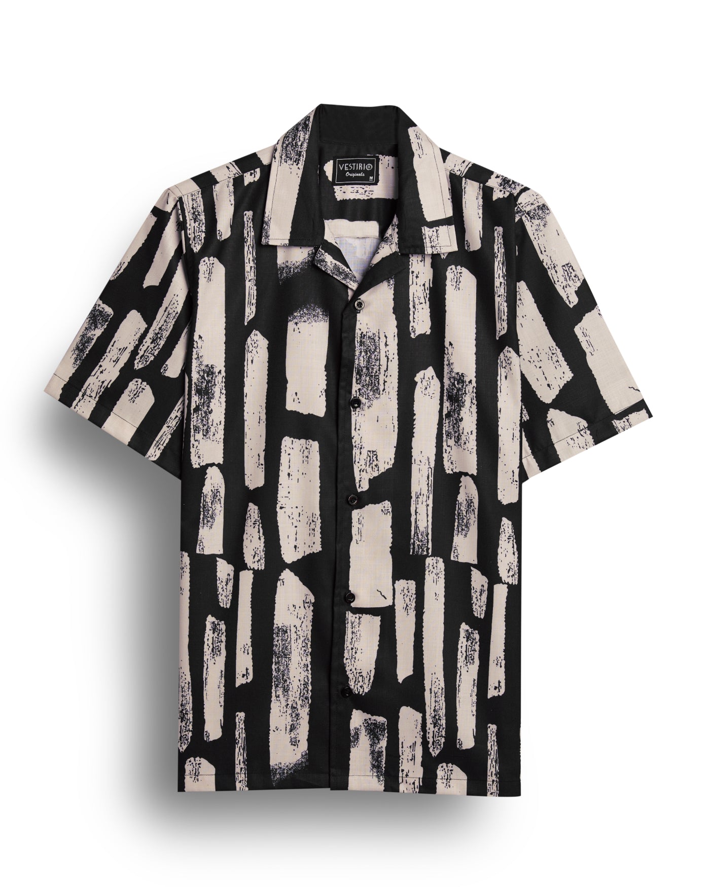 Brown Abstract Printed Shirt