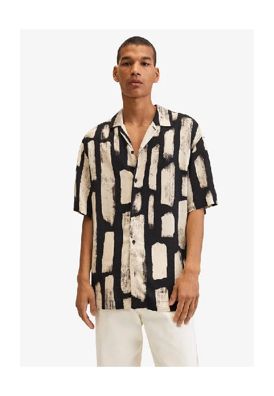 Brown Abstract Printed Shirt