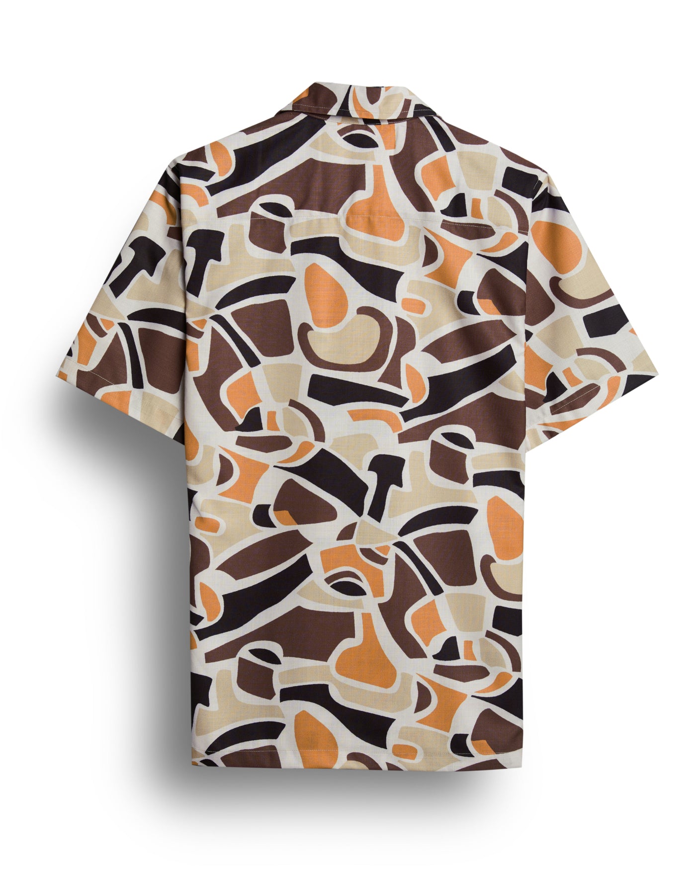 Brown Abstract Printed Shirt