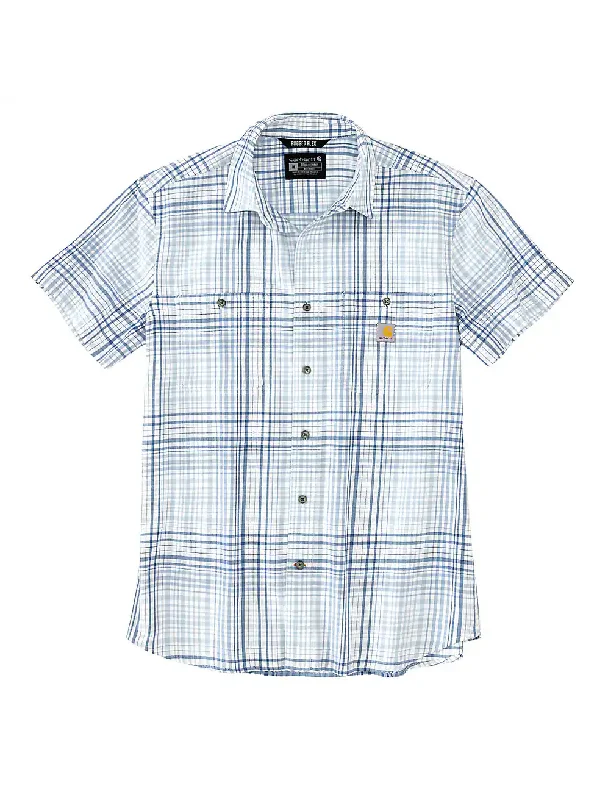 Carhartt Men's Rugged Flex Lightweight Button-Down Short Sleeve Plaid Shirt