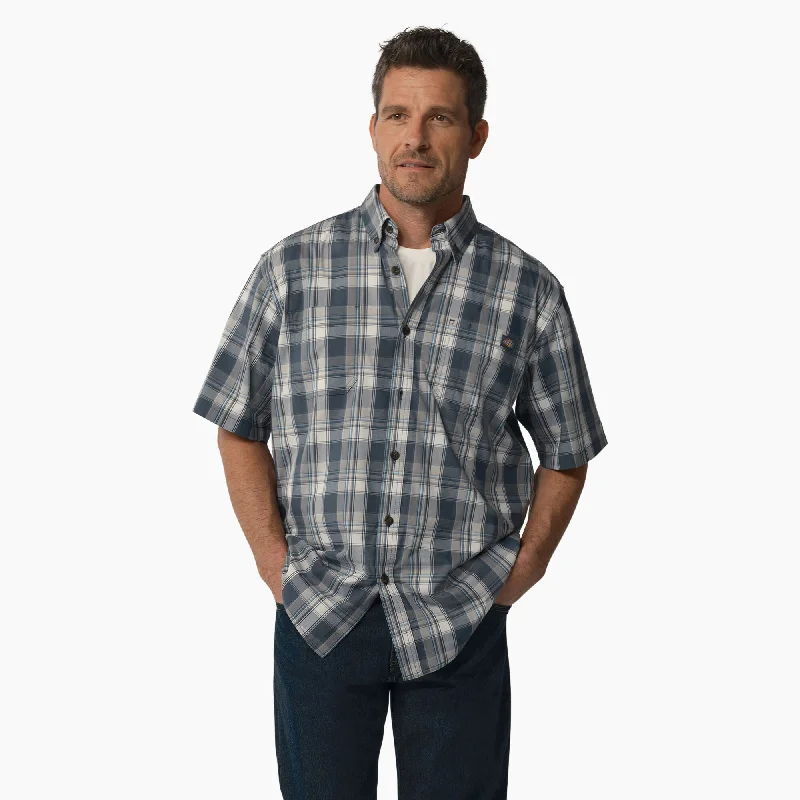 Airforce Blue High Plains Plaid / S / Reg