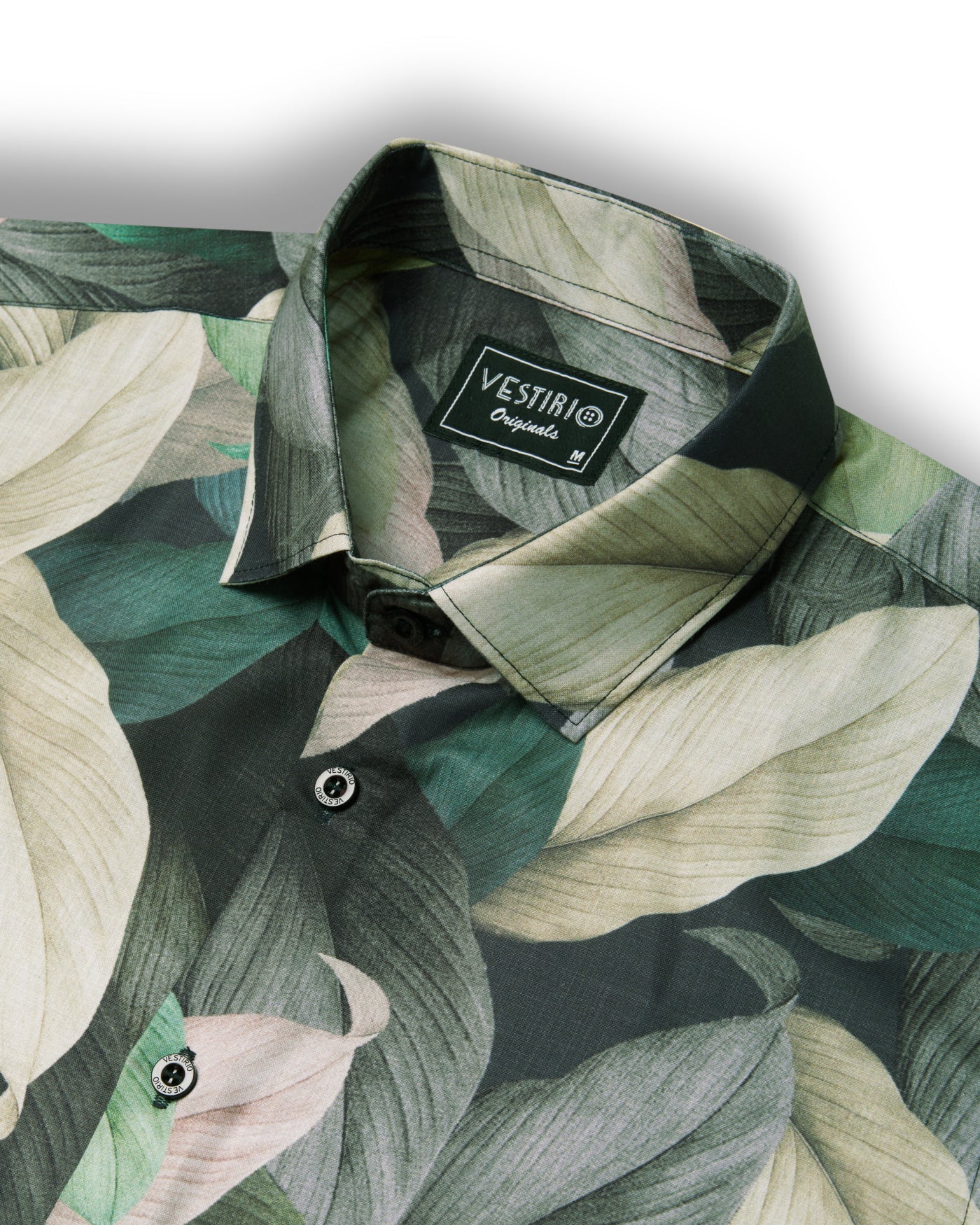 Green Leaf Printed Shirt