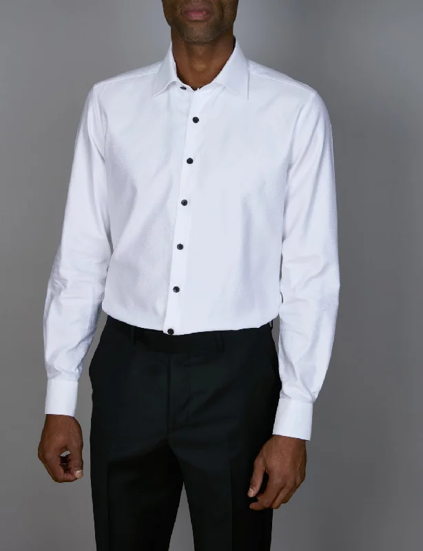 Abelard Bottone Black Evening Slim Fit Shirt