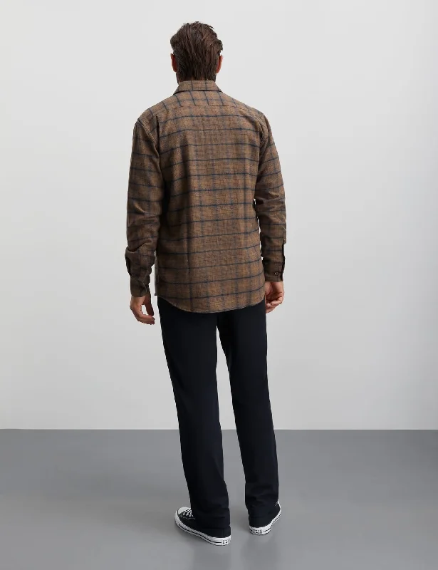 Alaska Flannel Check Sune Shirt, Desert Palm/Deep Well Check