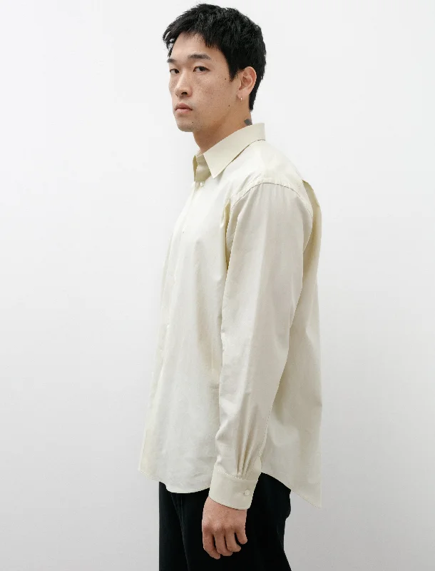 Washed Finx Twill Shirt Light Yellow