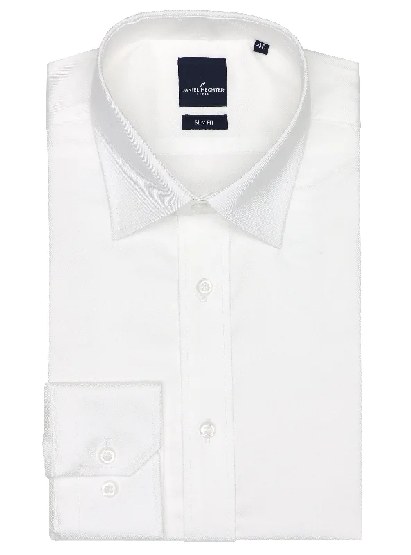 Daniel Hechter Pure Cotton White Slim Fit Shirt