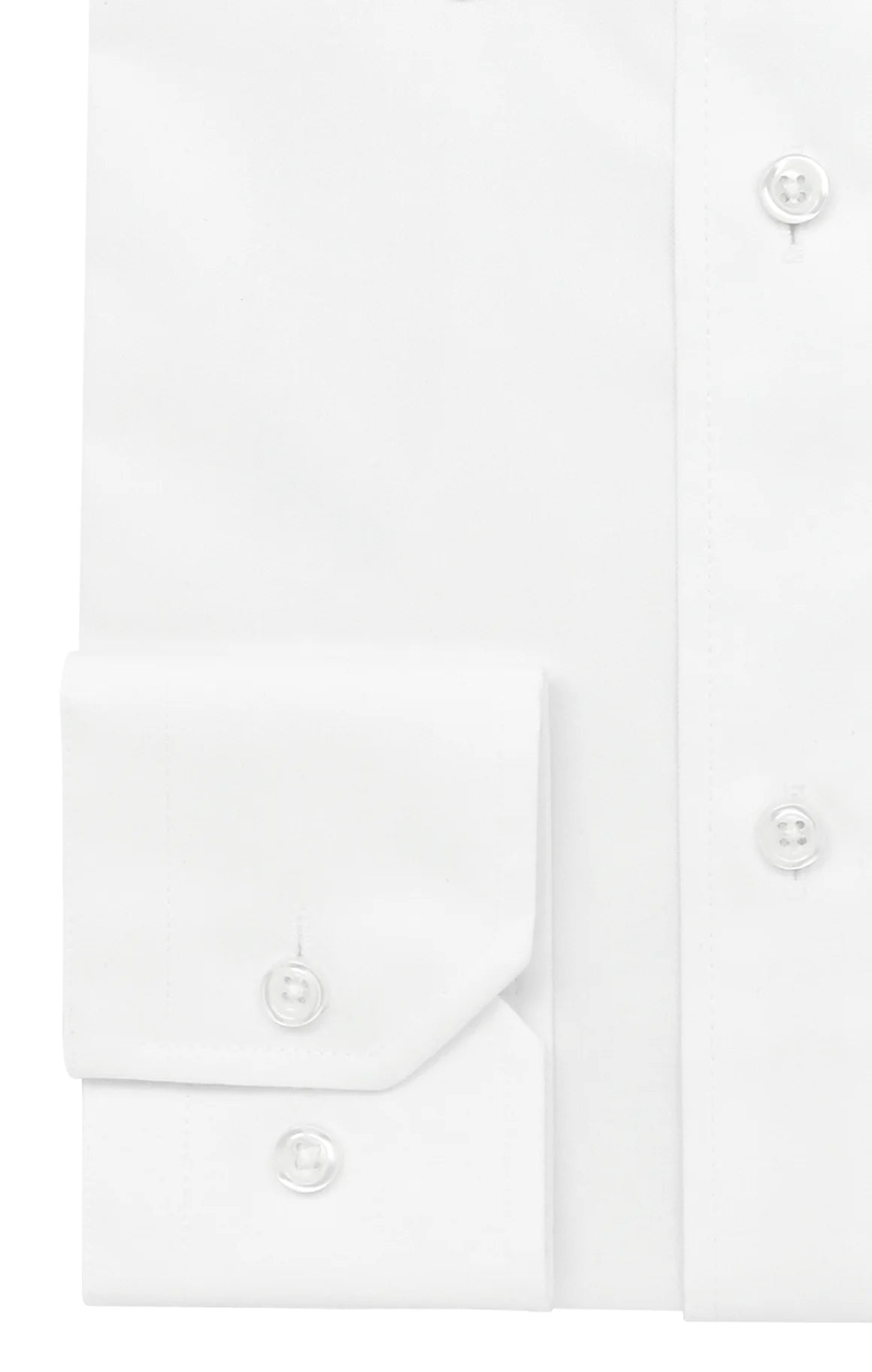 Emiliano Cotton Twill White Shirt