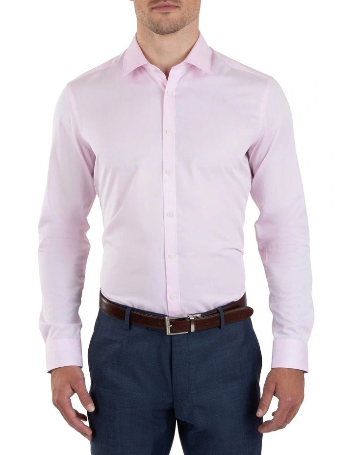 Gibson Slim Fit Flame Pink Shirt