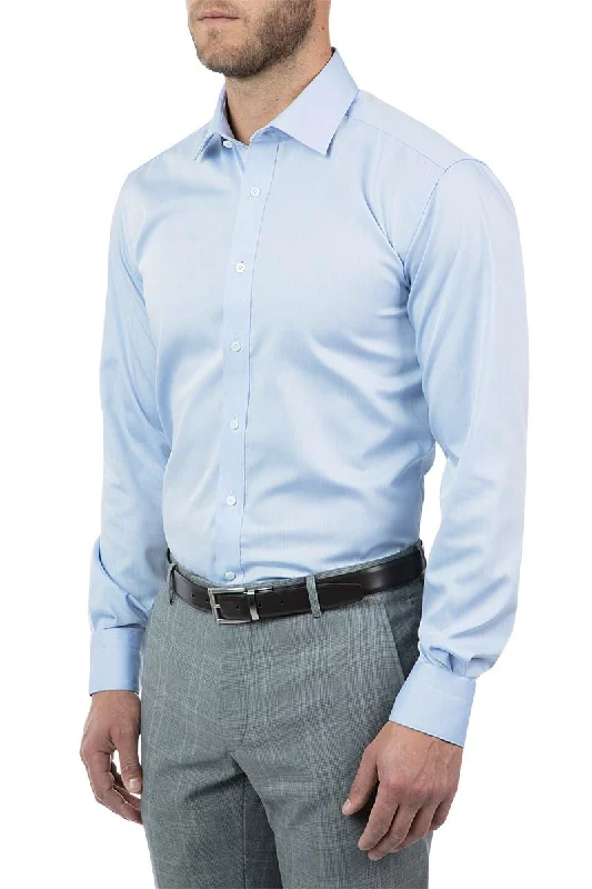 Joe Black Cotton Tailored Fit Blue Shirt