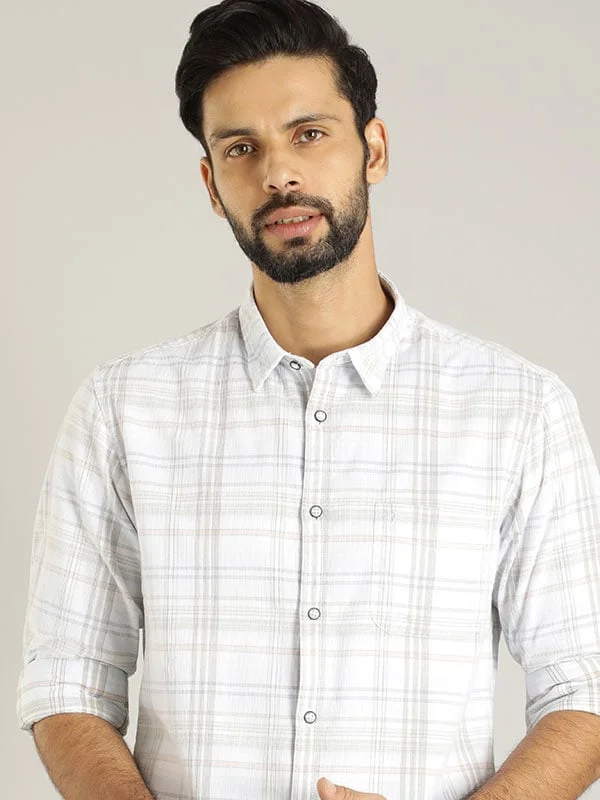 Men Checked Full Sleeve Cotton Shirt