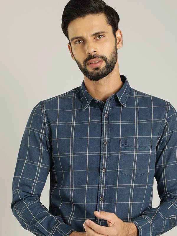 Men Checked Full Sleeve Cotton Shirt