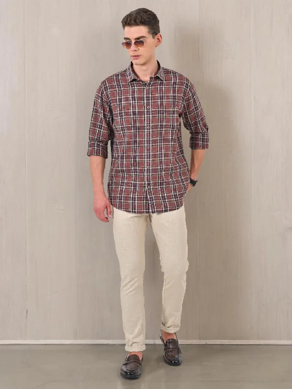 Men Checked Full Sleeve Cotton Shirt