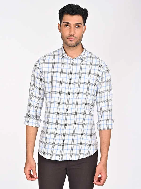 Men Checked Full Sleeve Cotton Shirt