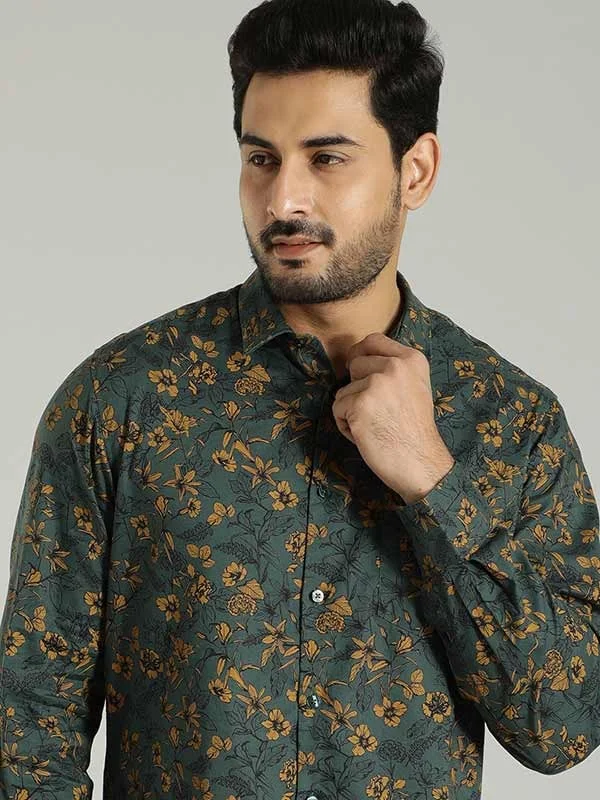 Men Printed Full Sleeve Cotton Blend Shirt